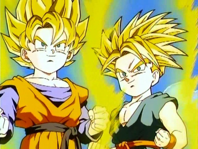 Goten And Trunks Fusion For The First Time