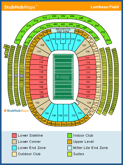 Green Bay Packers Stadium Seating