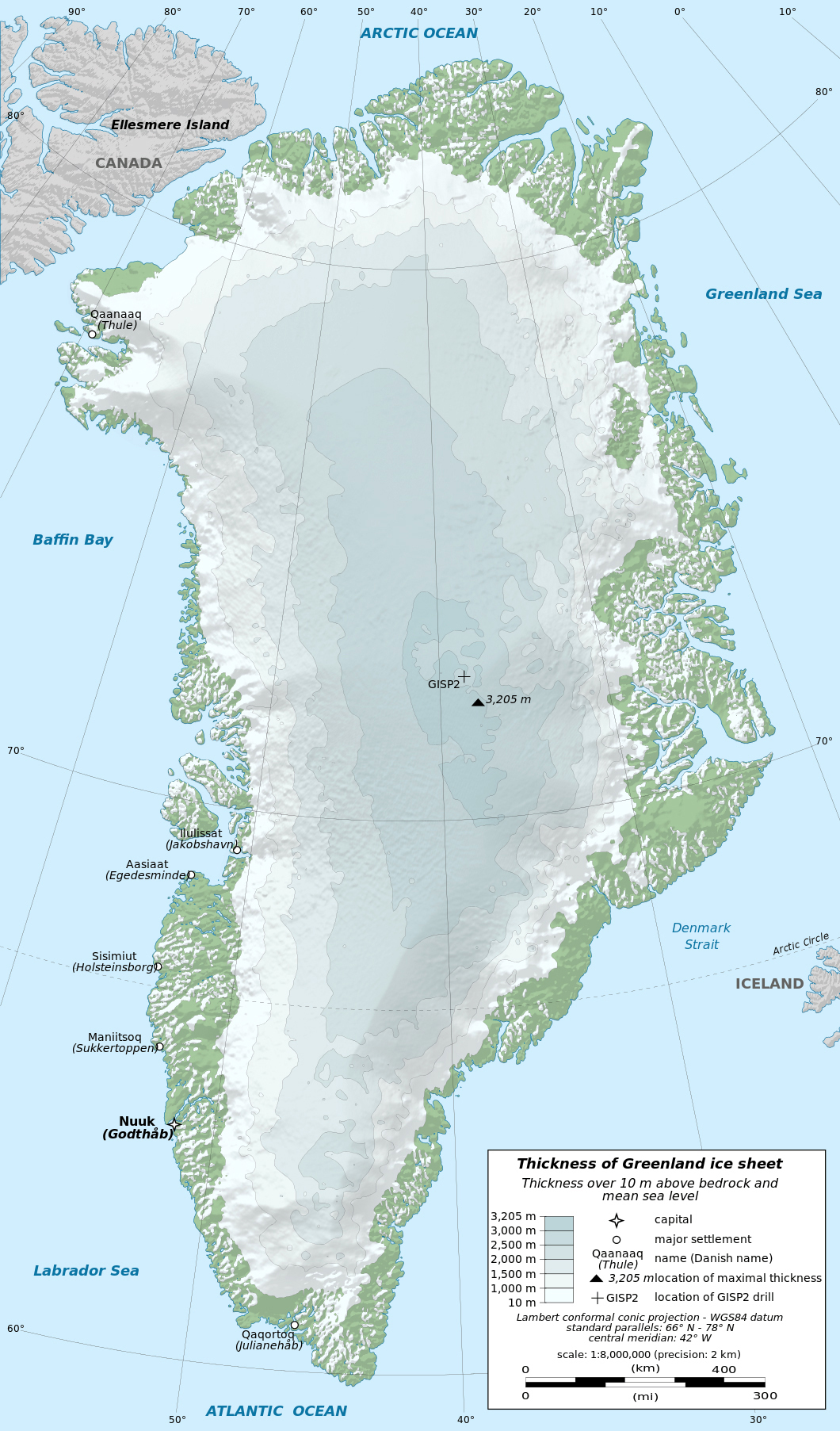 Greenland Map With Cities