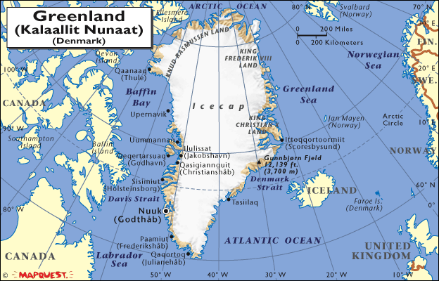 Greenland Map World