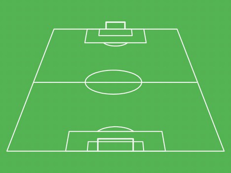 Half Football Pitch Diagram