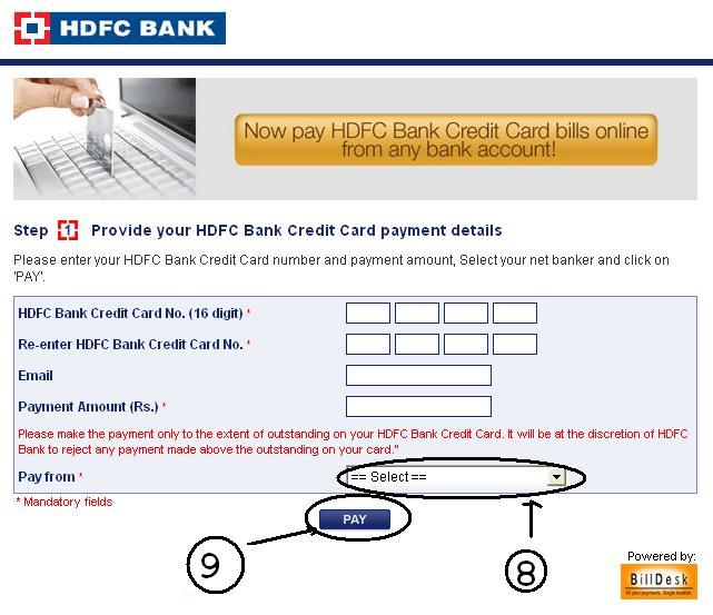 Hdfc Credit Card Bill Payment Status