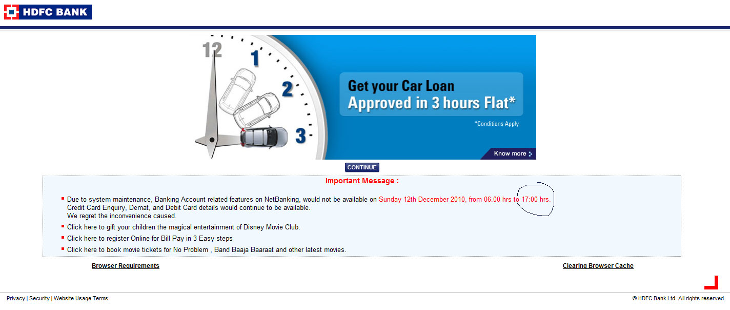 Hdfc Netbanking Downtime