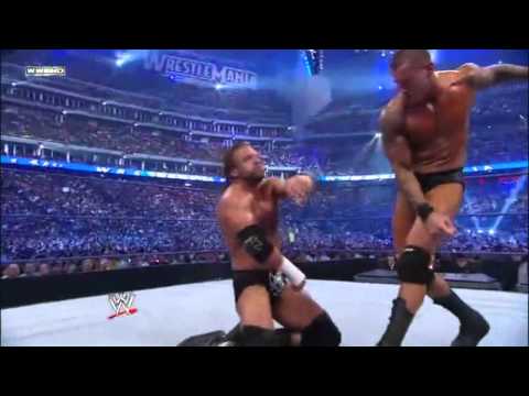 Hhh Vs Randy Orton Wrestlemania 25 Highlights