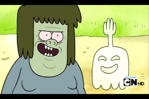 High Five Ghost And Muscle Man