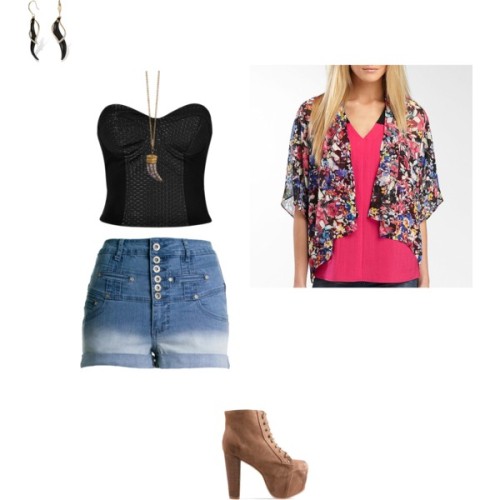 High Waisted Shorts Outfit Polyvore