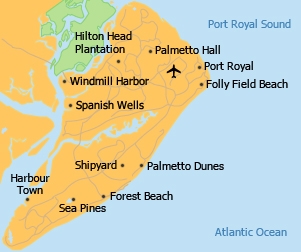 Hilton Head Map Of Beaches