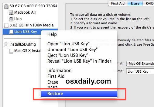How To Run Disk Utility Lion