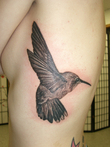 Hummingbird Tattoo Black And White