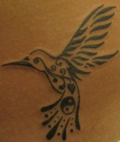 Hummingbird Tattoo Black And White