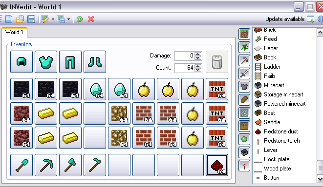 Inventory Editor Minecraft 1.4.2