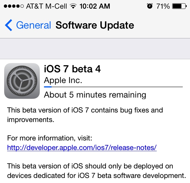 Ios 7 Beta 4 Release Day