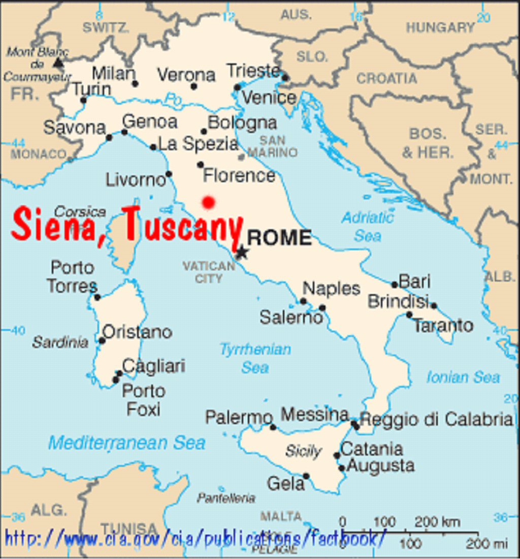 Italy Map Tuscany
