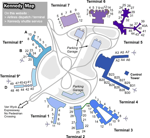 Jfk Airport Map