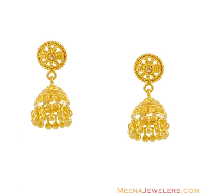 Jhumka Earrings Gold