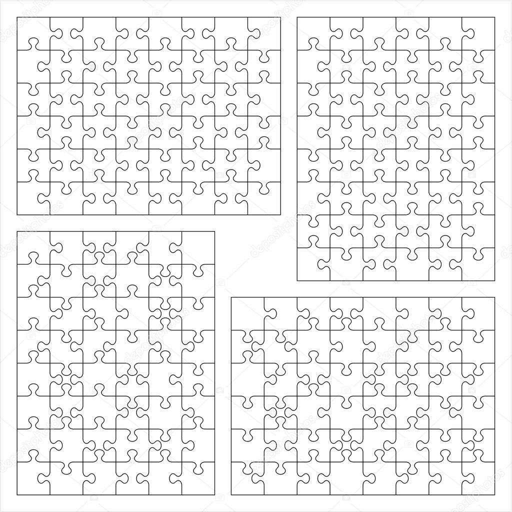 Jigsaw Puzzle Pattern Vector