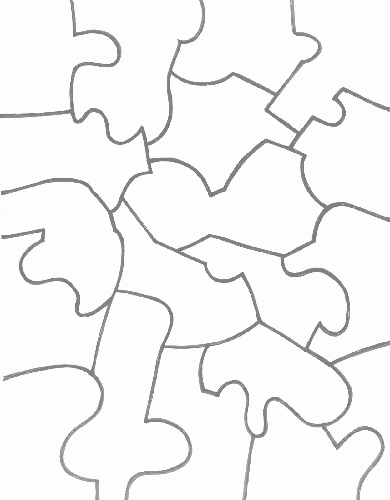 Jigsaw Puzzle Template