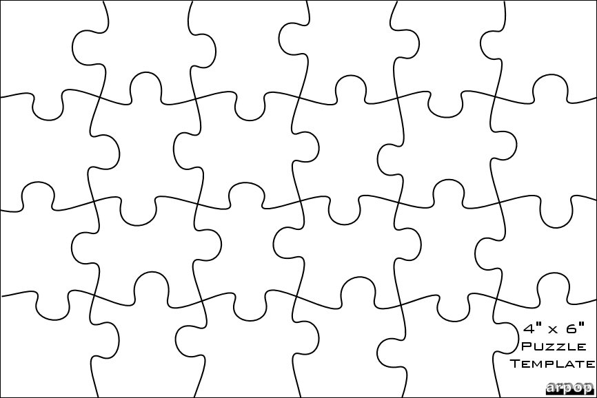 Jigsaw Puzzle Template Printable