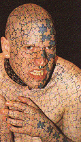 Jigsaw Tattoo Man