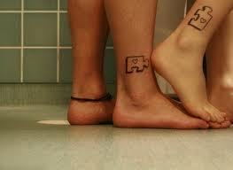 Jigsaw Tattoo On Foot