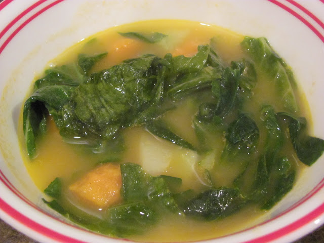 Kohlrabi Greens Soup