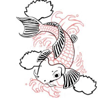 Koi Fish Drawing Tutorial
