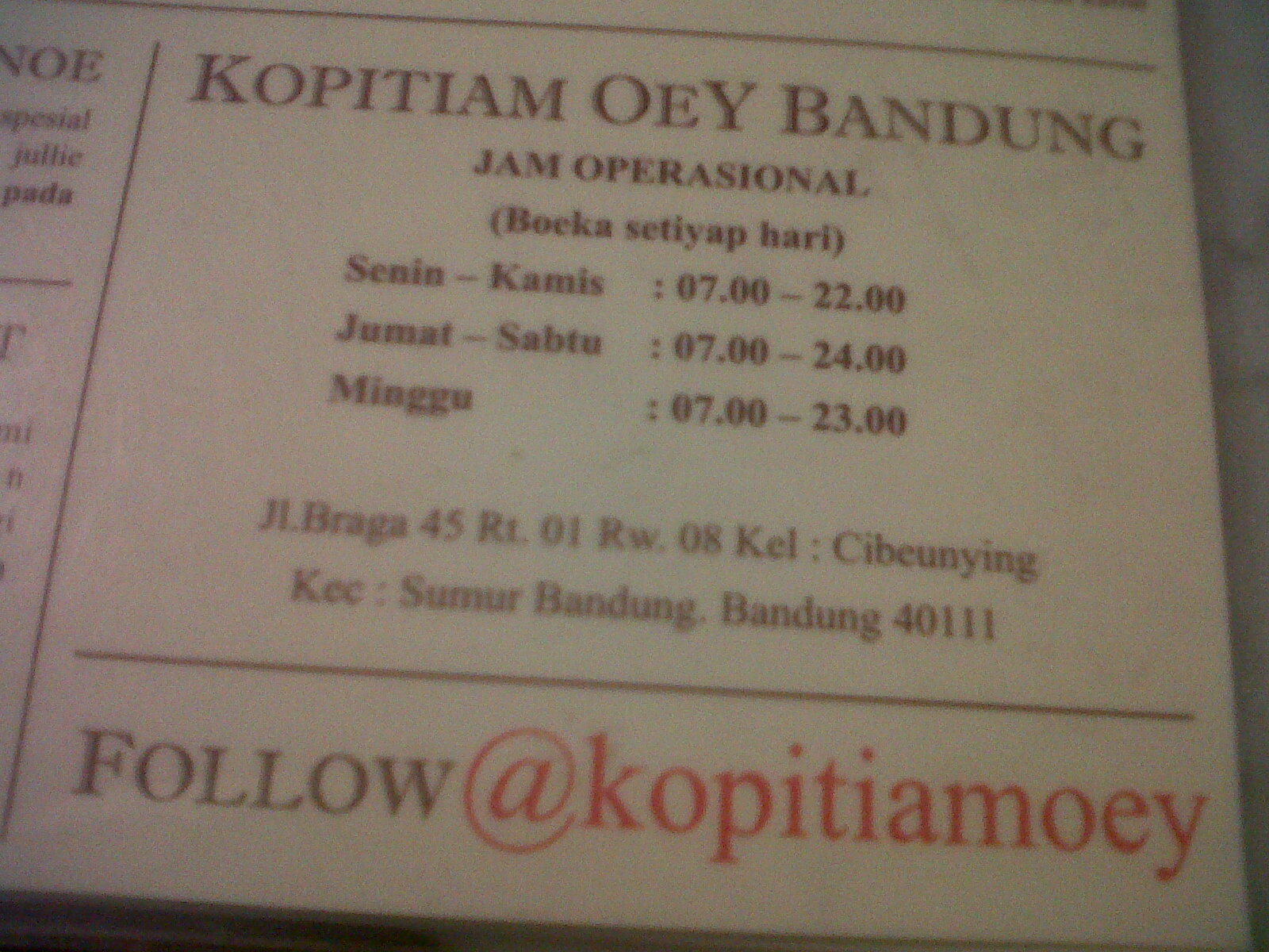 Kopitiam Oey Bandung