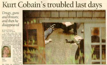 Kurt Cobain Dead Photo