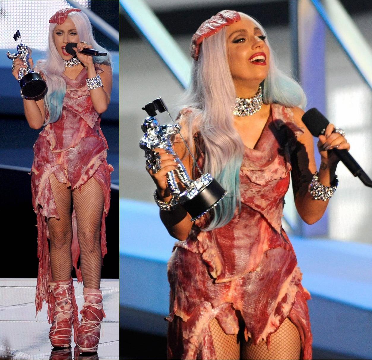 Lady Gaga Meat Dress Real Meat