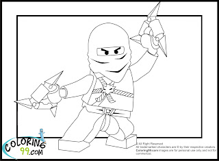 Lego Ninjago Coloring Pages Lloyd