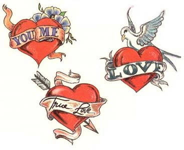 Love Heart Tattoos For Women