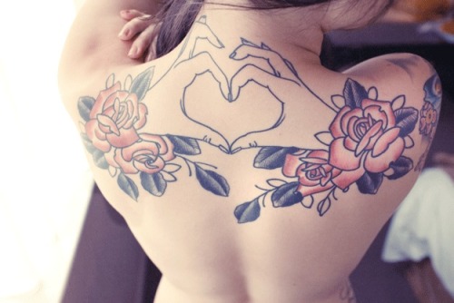 Love Heart Tattoos On Hand