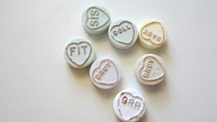 Love Hearts Sweets Words