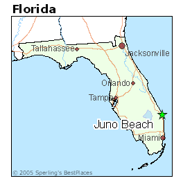 Map Juno Beach Florida
