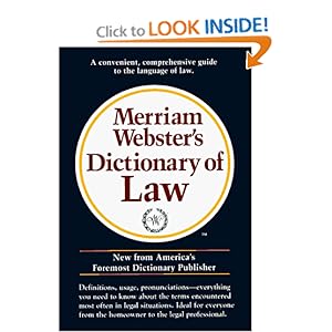 Merriam Webster Dictionary Of Law