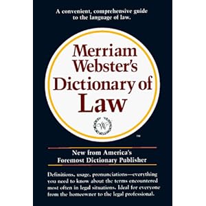 Merriam Webster Dictionary Of Law