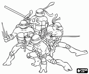 Ninja Turtles Coloring Pages Leonardo