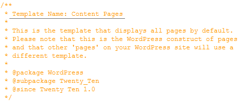 Page.php File Wordpress