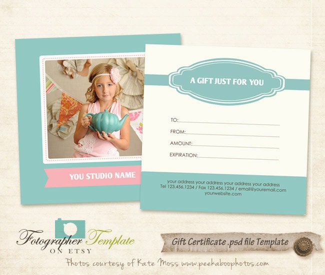 Photography Gift Certificate Template Free