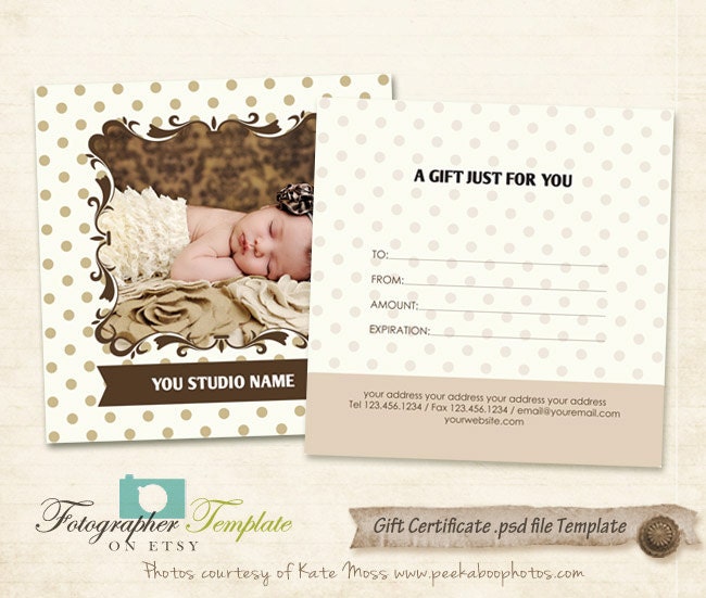 Photography Gift Certificate Template Free