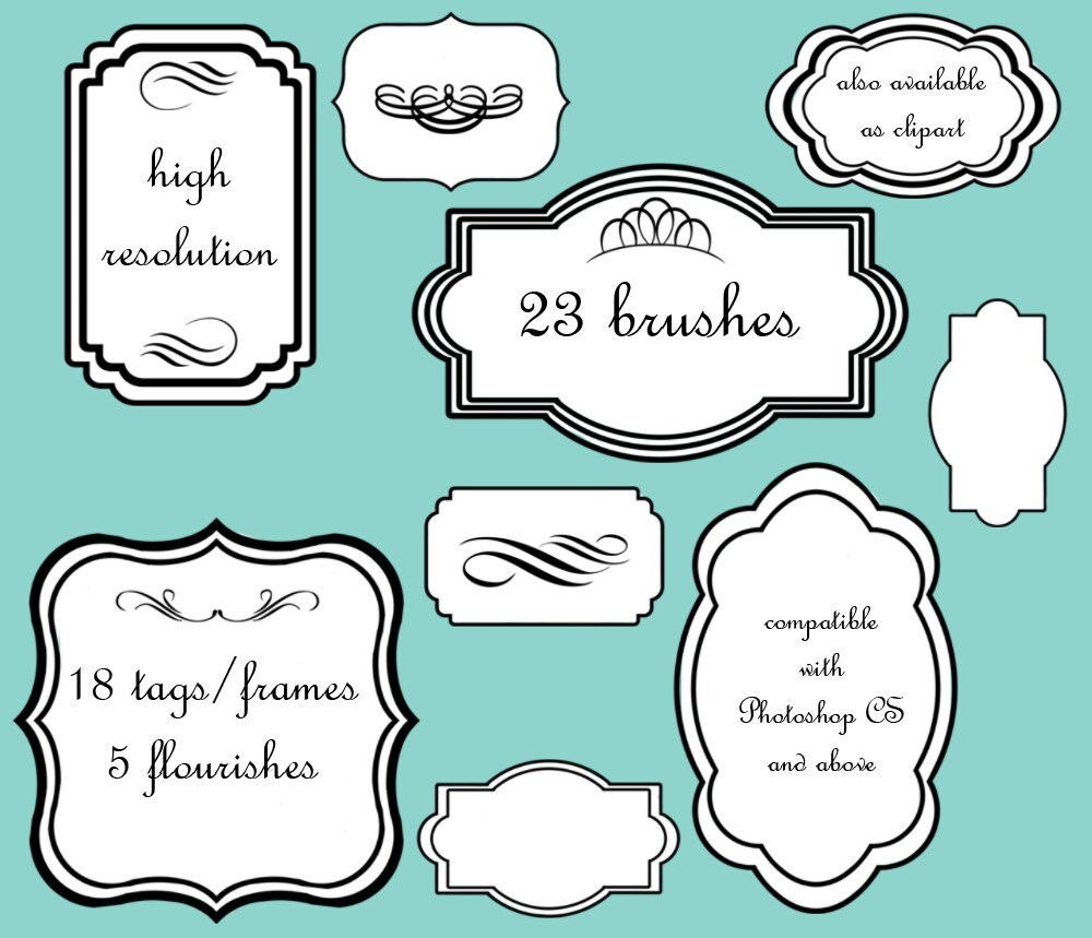 Picture Frame Photoshop Brushes