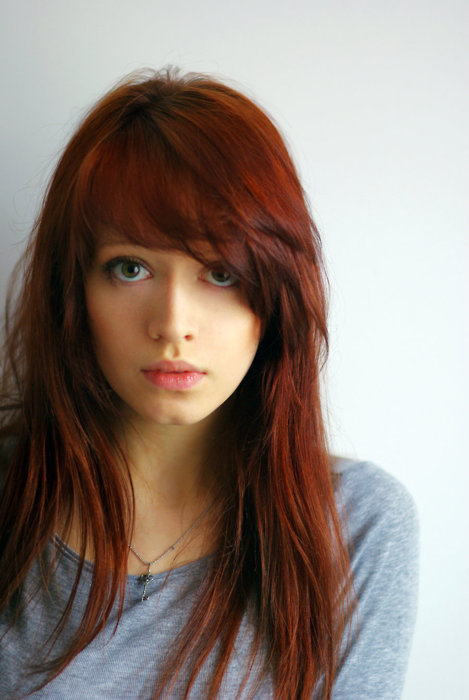 Red Hair Green Eyes Girl