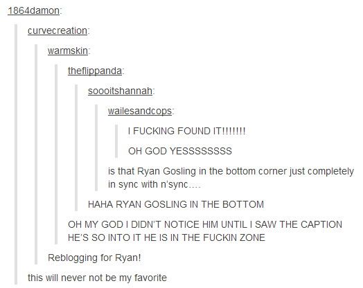 Ryan Gosling Bye Bye Bye Gif