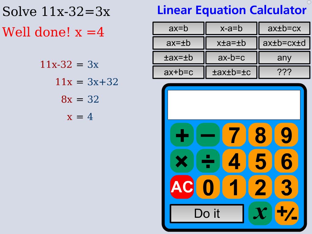 Solving Linear Equations With Fractions Calculator