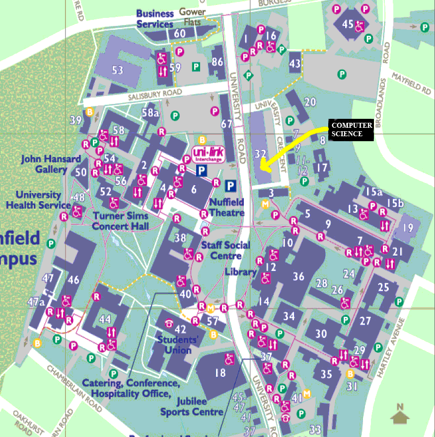 Southampton University Campus Map