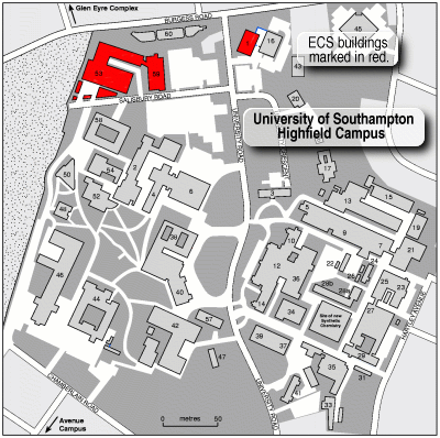 Southampton University Map Campus Highfield