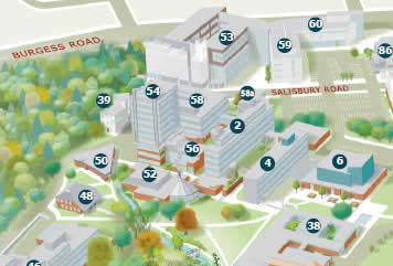 Southampton University Map