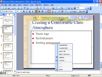 Style Checker Powerpoint 2003