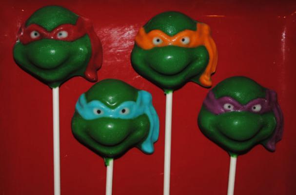 Teenage Mutant Ninja Turtles Cake Pops