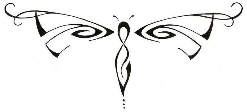 Tribal Dragonfly Tattoo Designs